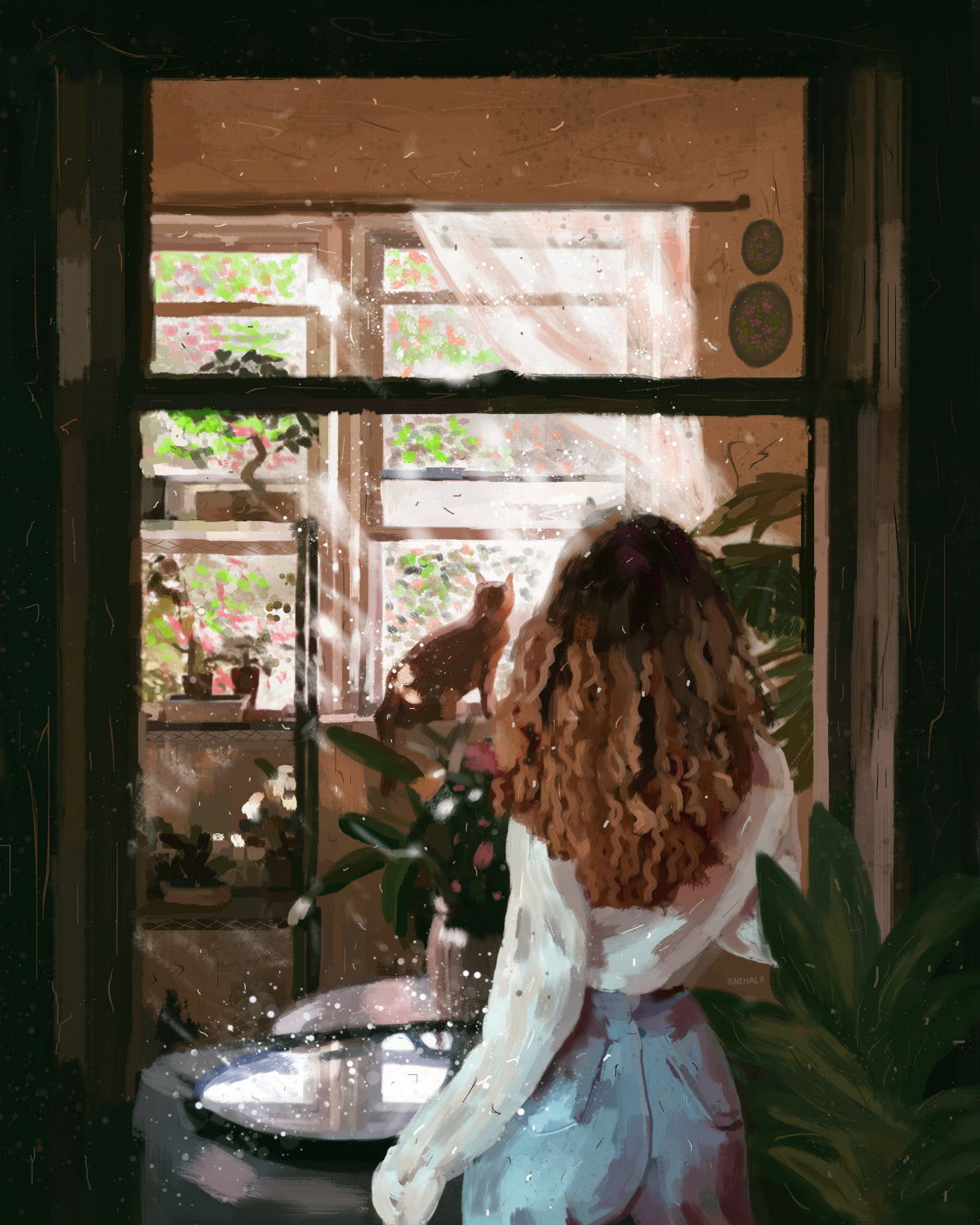 Alina finds meow